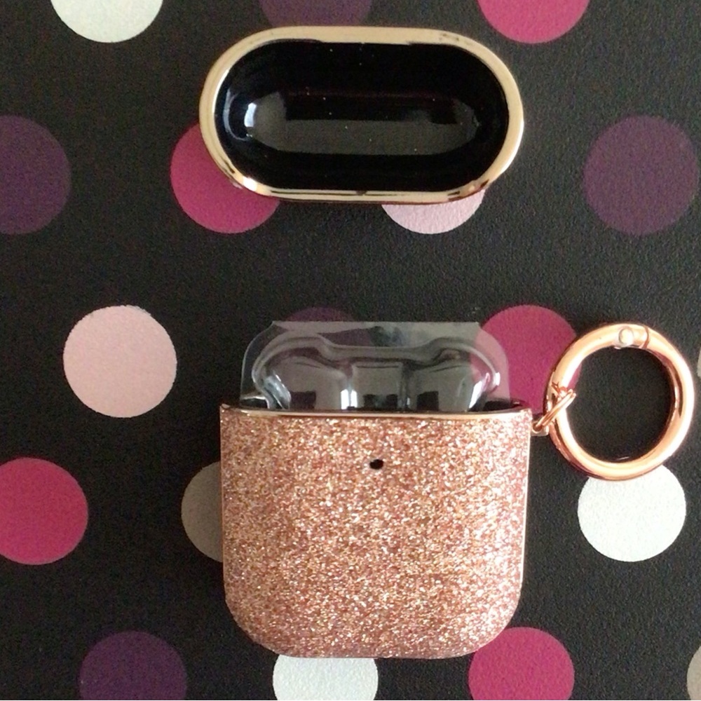 Rose Gold Glitter AirPod 1/2 Generation Case